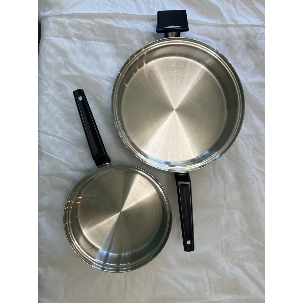 Royal Prestige 7 Ply SS Titanium Silver Alloy Copper Fry Pan Skillet Saucepan